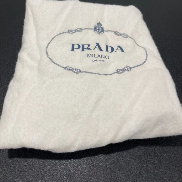 Prada Green Canapa Studded Canvas Handbag Army Green (JB1063) - Picture 16 of 16